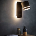 Contemporary Nordic Iron Square Spotlight Rotatable LED Reading Wall Sconce Lamp