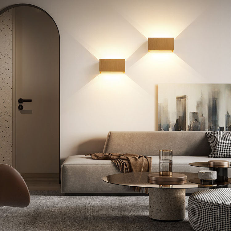 Modern Minimalist Aluminum Square Flat Adjustable Beam LED Reading Wall Sconce Lamp