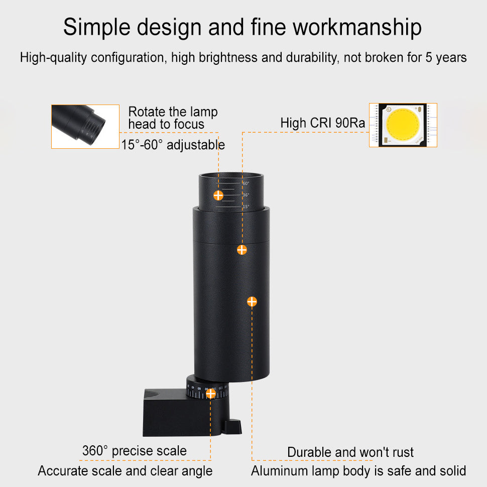 Modern Minimalist Adjustable Dimmable Focus Dimming Spotlight Tubular Track Lighting 3/4/5 Light LED Flush Mount Light