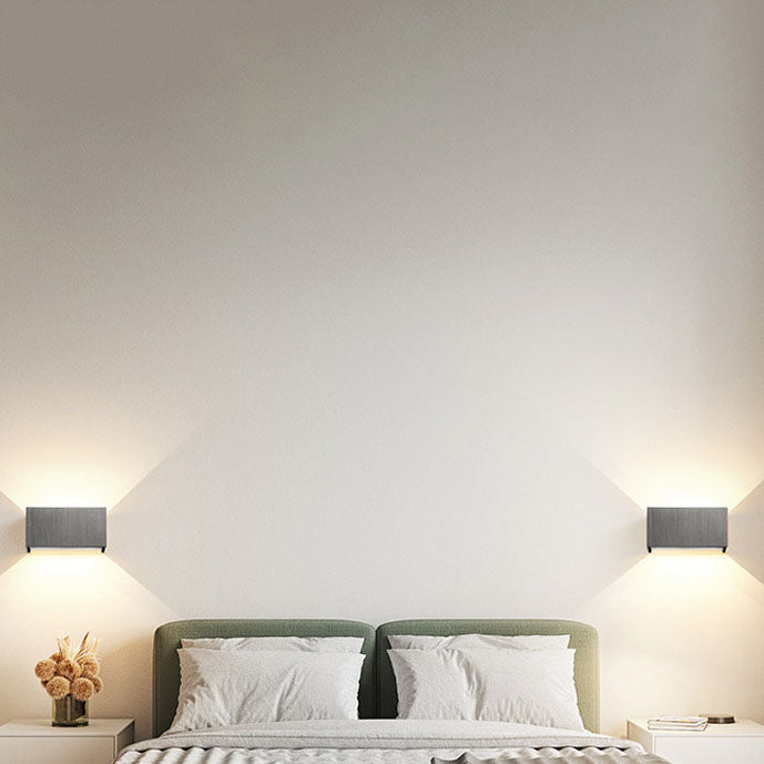 Modern Minimalist Aluminum Square Flat Adjustable Beam LED Reading Wall Sconce Lamp