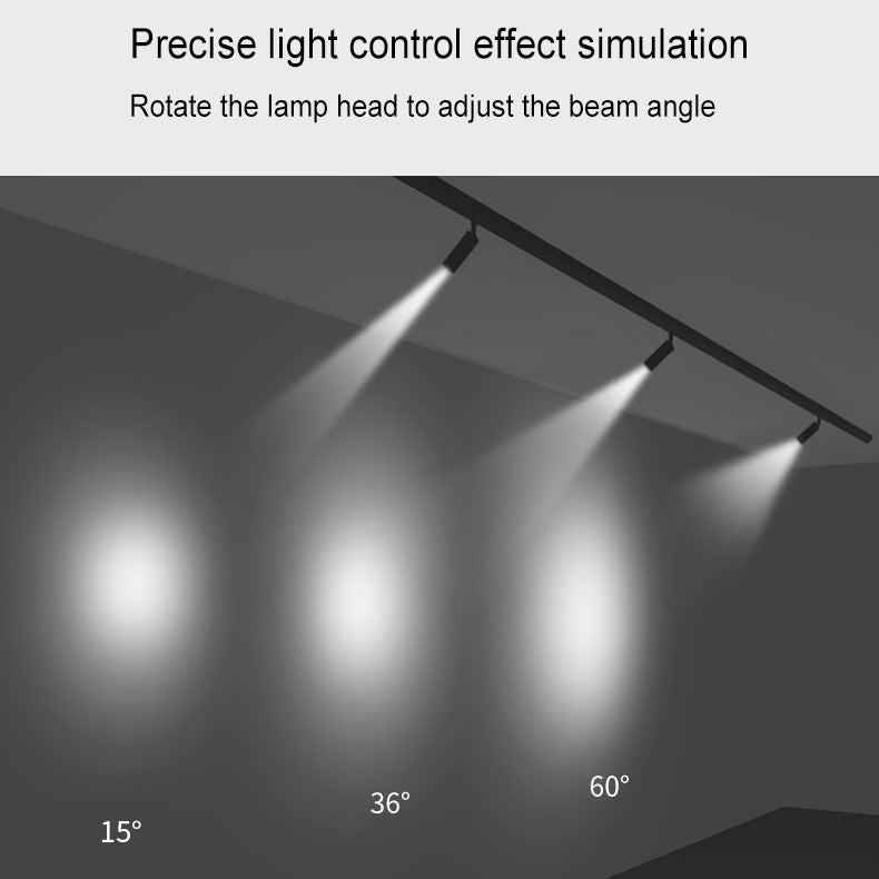 Modern Minimalist Adjustable Dimmable Focus Dimming Spotlight Tubular Track Lighting 3/4/5 Light LED Flush Mount Light