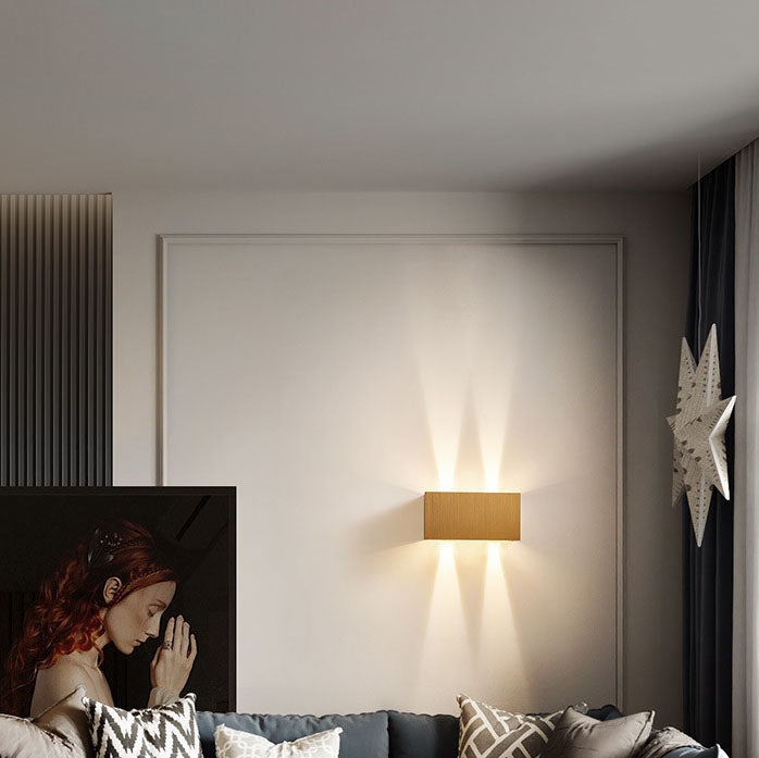 Modern Minimalist Aluminum Square Flat Adjustable Beam LED Reading Wall Sconce Lamp