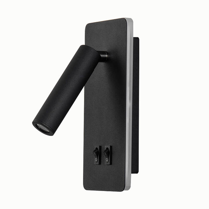 Contemporary Nordic Iron Square Spotlight Rotatable LED Reading Wall Sconce Lamp