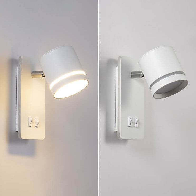 Contemporary Nordic Iron Square Spotlight Rotatable LED Reading Wall Sconce Lamp