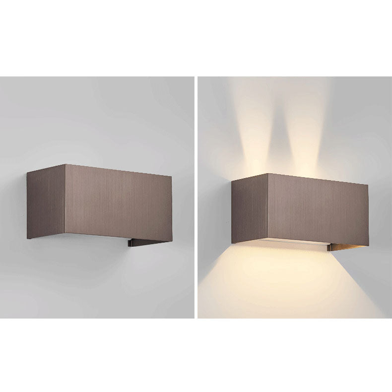 Modern Minimalist Aluminum Square Flat Adjustable Beam LED Reading Wall Sconce Lamp