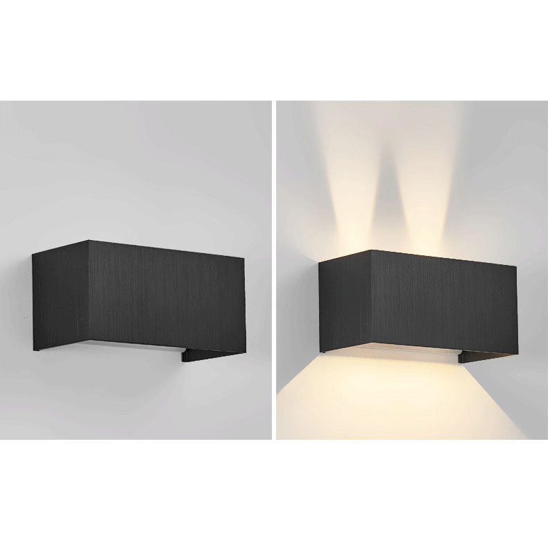 Modern Minimalist Aluminum Square Flat Adjustable Beam LED Reading Wall Sconce Lamp