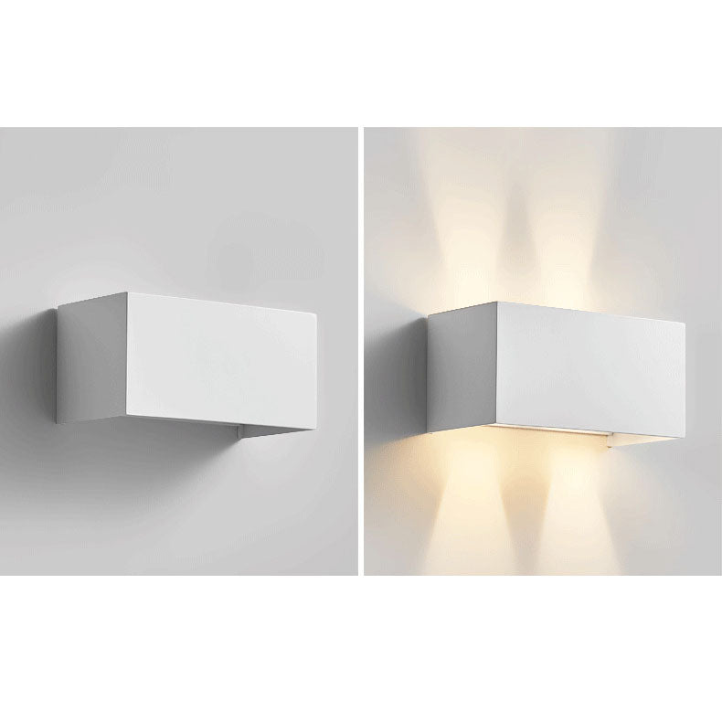 Modern Minimalist Aluminum Square Flat Adjustable Beam LED Reading Wall Sconce Lamp