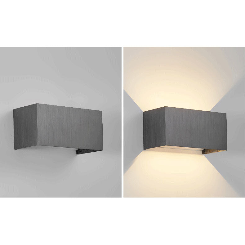 Modern Minimalist Aluminum Square Flat Adjustable Beam LED Reading Wall Sconce Lamp