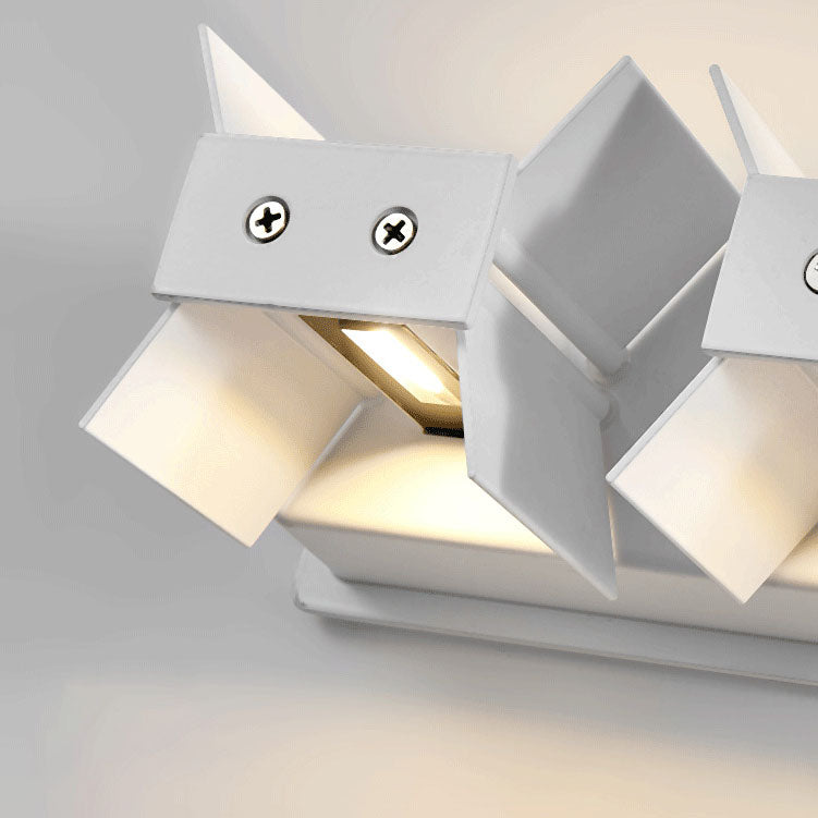 Modern Minimalist Aluminum Square Flat Adjustable Beam LED Reading Wall Sconce Lamp