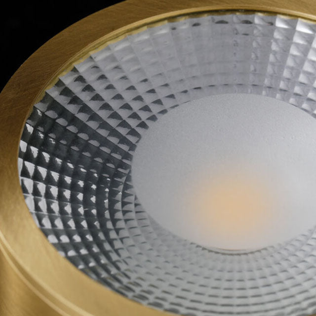 Modern Luxury Round Copper Ultra-thin LED Flush Mount Light
