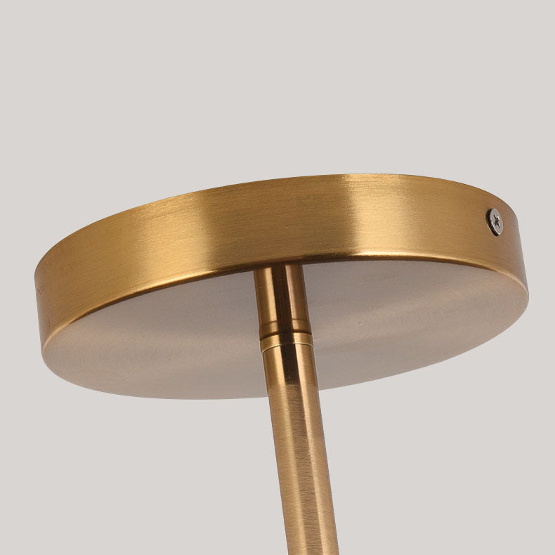 Japanese Wabi-sabi Minimalist Wood Grain Round LED Semi Flush Mount Light