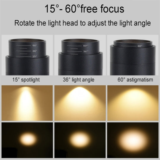 Modern Minimalist Adjustable Dimmable Focus Dimming Spotlight Tubular Track Lighting 3/4/5 Light LED Flush Mount Light