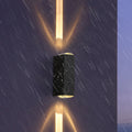 Modern Minimalist Aluminum Hardware Rectangular LED Outdoor Wall Sconce Lamp
