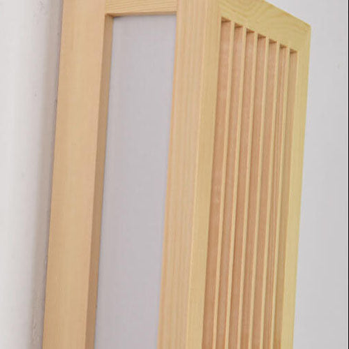 Modern Minimalist Solid Wood Acrylic Rectangular LED Wall Sconce Lamp