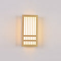 Modern Minimalist Solid Wood Acrylic Rectangular LED Wall Sconce Lamp