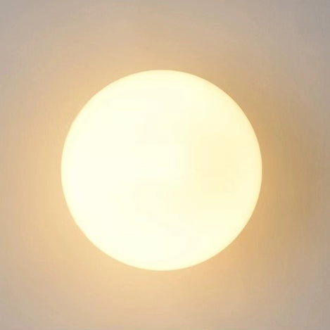 Modern Minimalist Orb Glass 1-Light Wall Sconce Lamp
