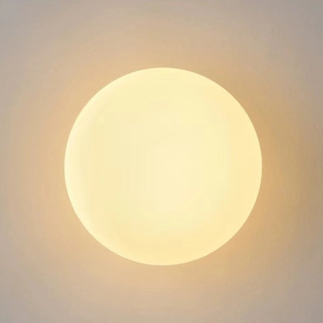 Modern Minimalist Orb Glass 1-Light Wall Sconce Lamp