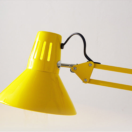 Contemporary Scandinavian Retractable Swivel Round Iron 1-Light Standing Floor Lamp