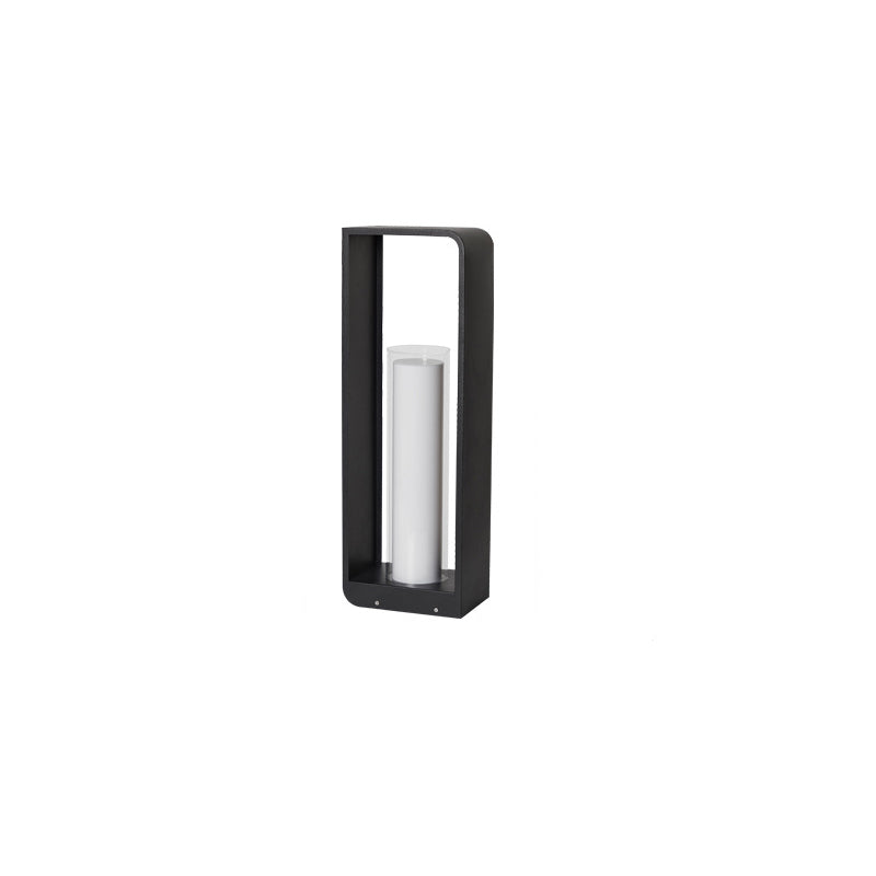 Modern Minimalist Square Frame Stainless Steel Acrylic LED Waterproof Lawn Landscape Light