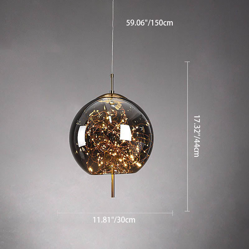 Contemporary Scandinavian Cylinder Oval Glass 1-Light Pendant Light