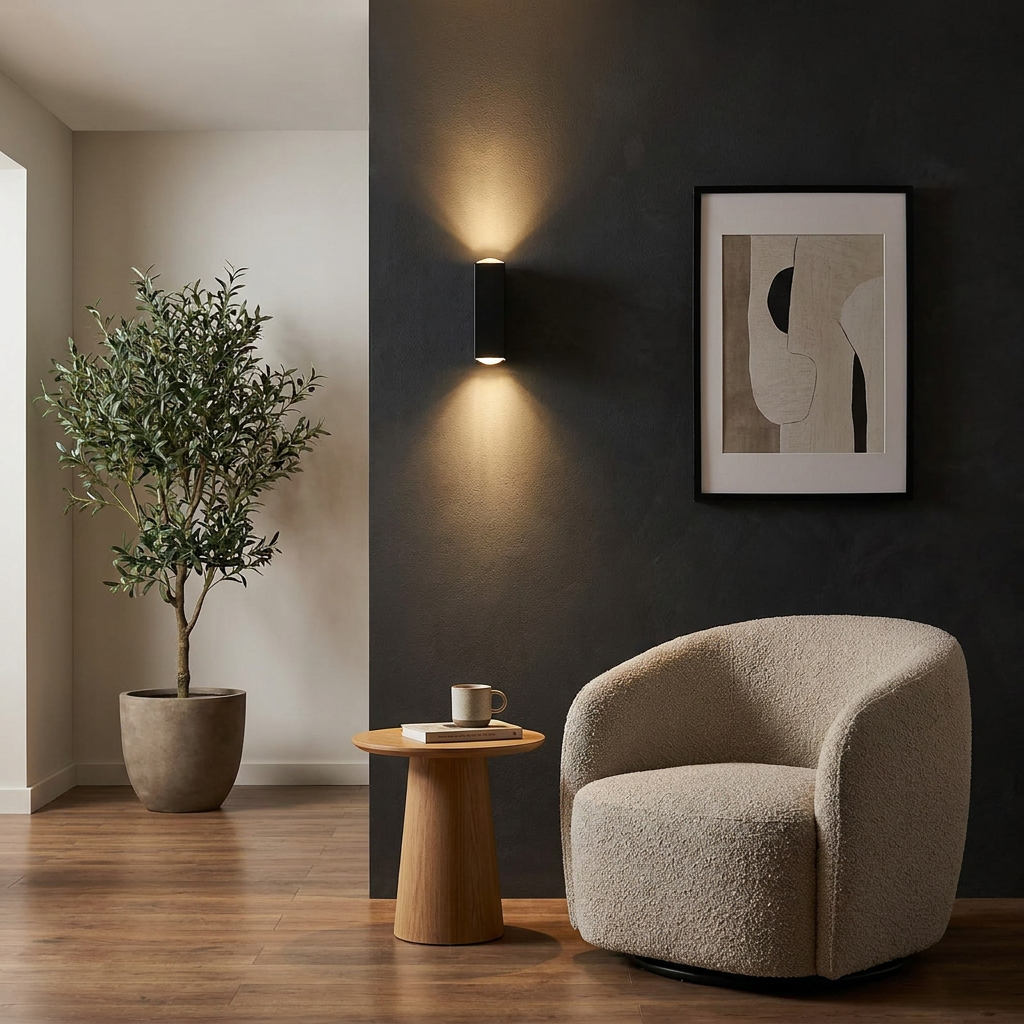 Modern Minimalist Aluminum Hardware Rectangular LED Outdoor Wall Sconce Lamp