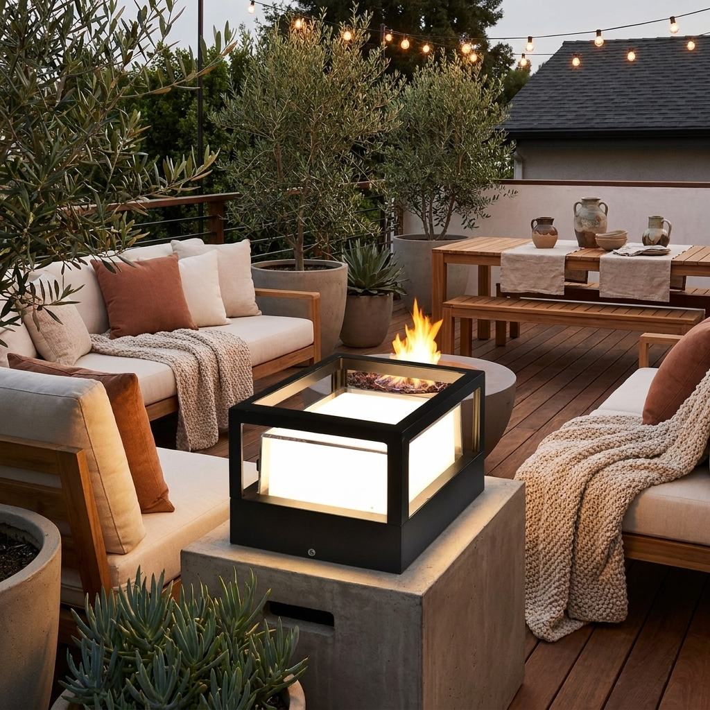 Industrial Waterproof Aluminum Cylinder LED Outdoor Lawn Landscape Light