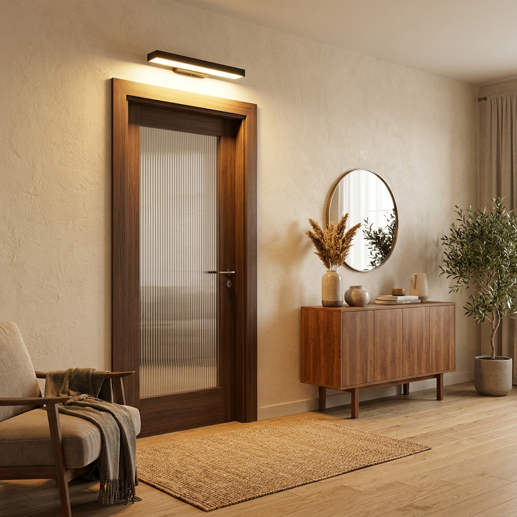Modern Minimalist Rectangular Flat LED Sensor Outdoor Waterproof Wall Sconce Lamp
