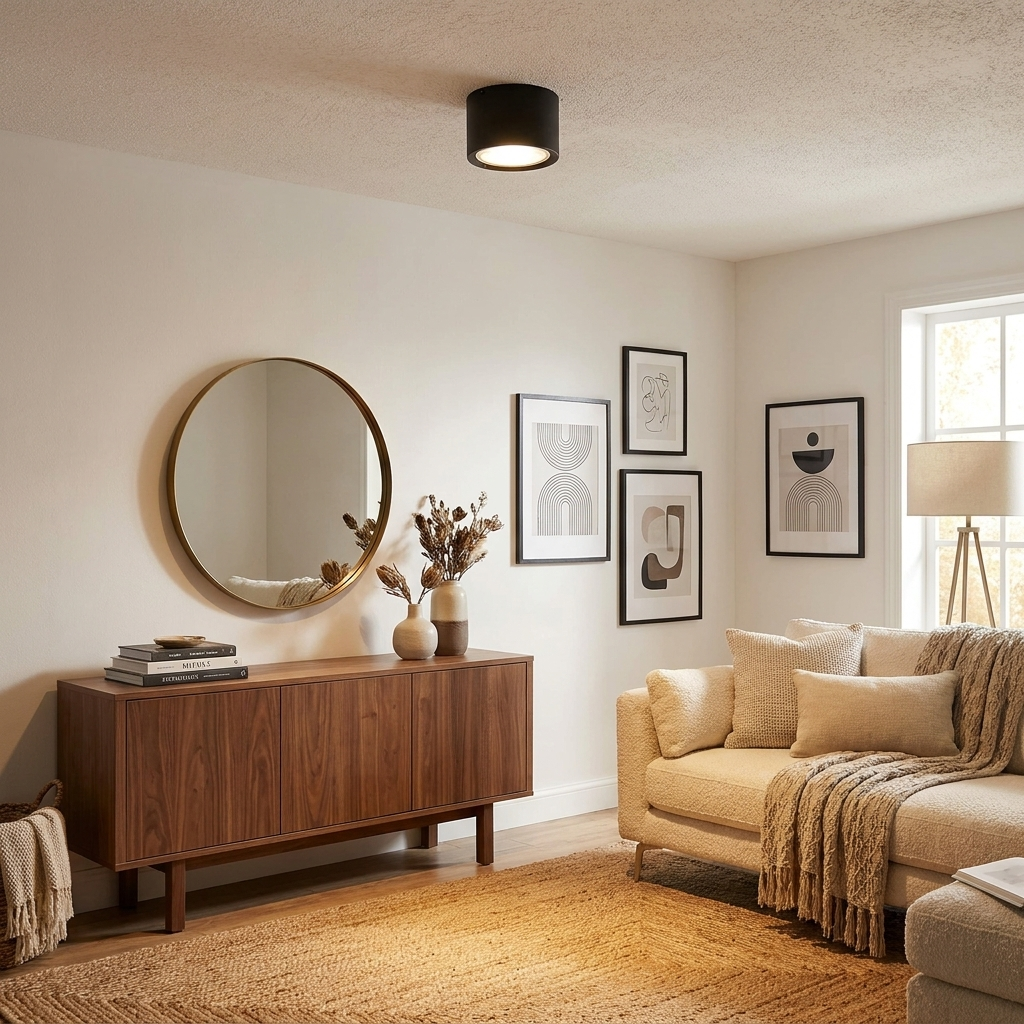 Nordic Cylinder Spotlight LED Flush Mount Ceiling Light