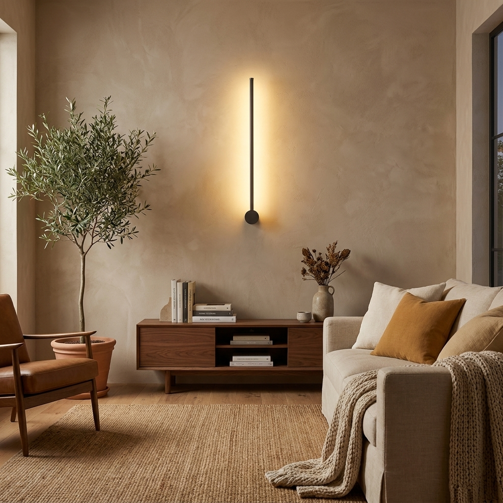 Minimalist Strip Aluminum LED Wall Sconce Lamp